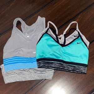 Lot of 5 Sports Bras